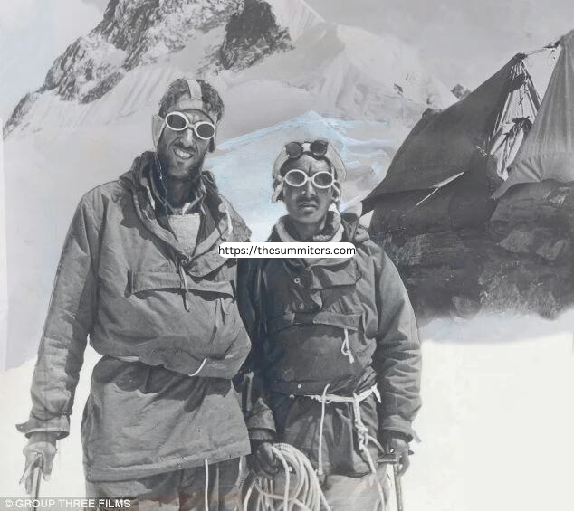 Eric Shipton's team approached Everest