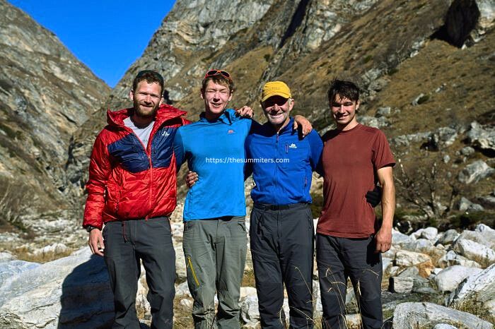 Left to right, Hamish Frost, Matt Glenn, Paul Ramsden, and Tim Miller. Photo: Hamish Frost

