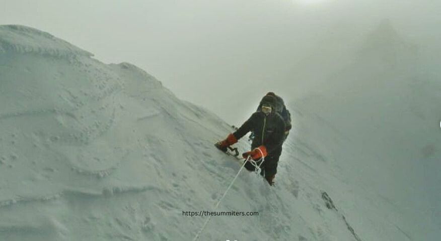 Pipi Cardell on Gasherbrum I last summer. Photo: Denis Urubko