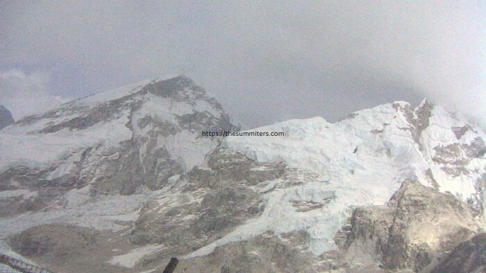 Everest today from the weather station cameras. Photo: National Geographic & Rolex Perpetual Planet Everest Expedition

