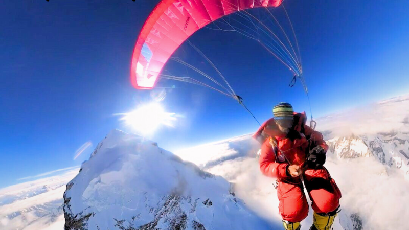 Our Paraglide from the Summit of K2