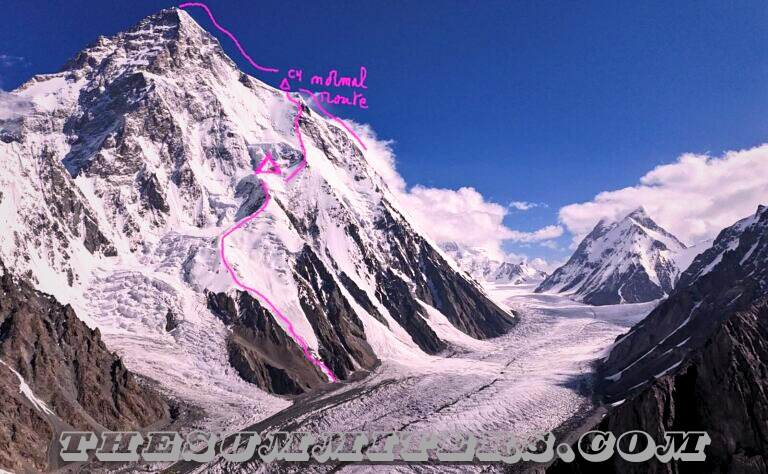 Topo of Fredriksen’s approximate route. Photo: Jean Yves Fredriksen

