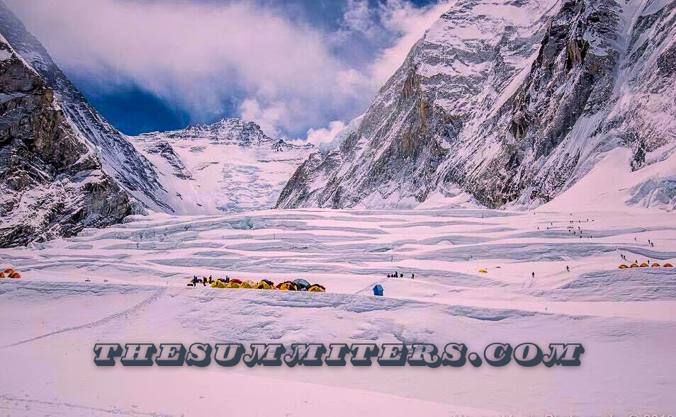 Camp 1 on Everest. Photo: Mike Hamill/Climbing the 7 Summits