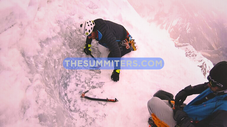 Ice on the route. Photo: Zdenek Hak