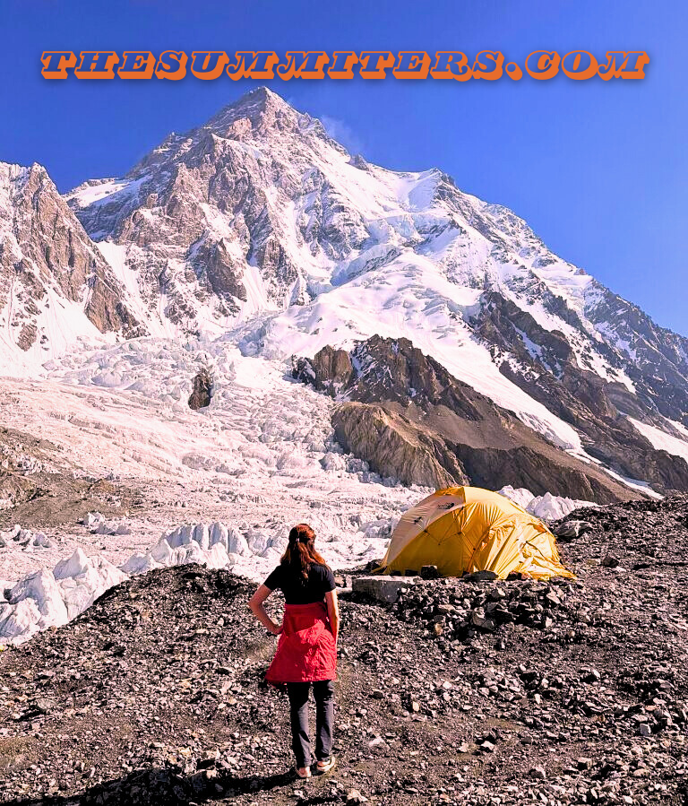 Naila Kiani at K2 Base Camp earlier this summer. Photo: Naila Kiani