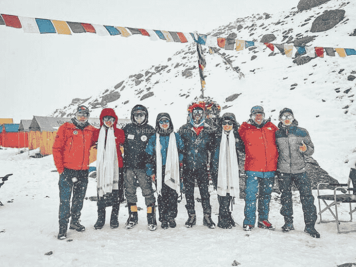 Climbalaya’s ShishaPangma expedition team in Base Camp some days ago. Photo: Climbalaya Treks & Expeditions

